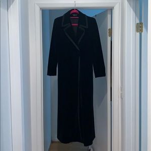 Black velvet opera coat